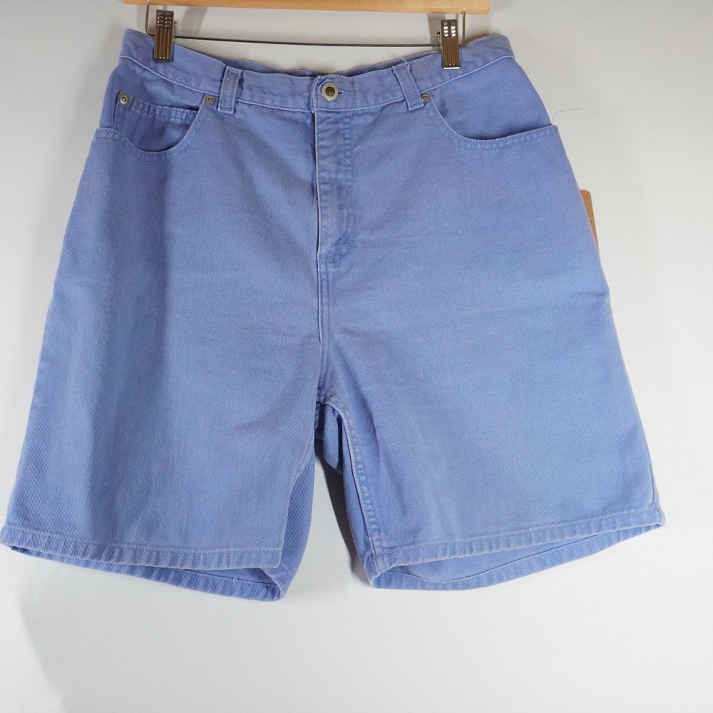 VTG‎ Denim Shorts Women 28 Blue High Waisted 90s Jorts Periwinkle Retro Summer
